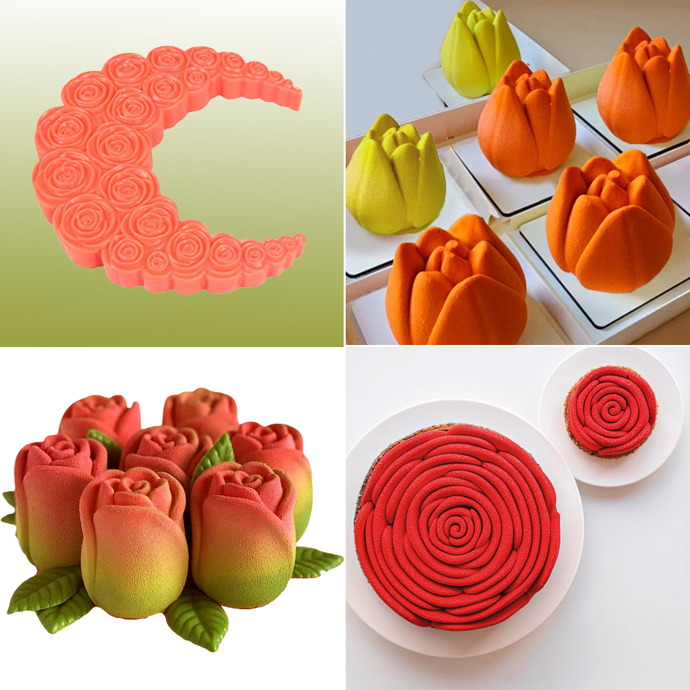 Baking Kitchen Design - French Mousse Cake Molds Valentine's Day