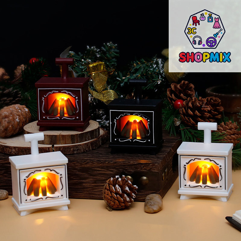 Kitchen Queen - Dollhouse Miniature Fireplace Glowing Stove Model