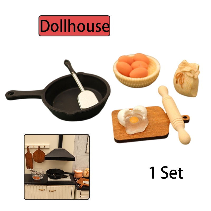 Kitchen Baking Supplies - 1/12 Dollhouse Miniature Kitchenware Kit Model