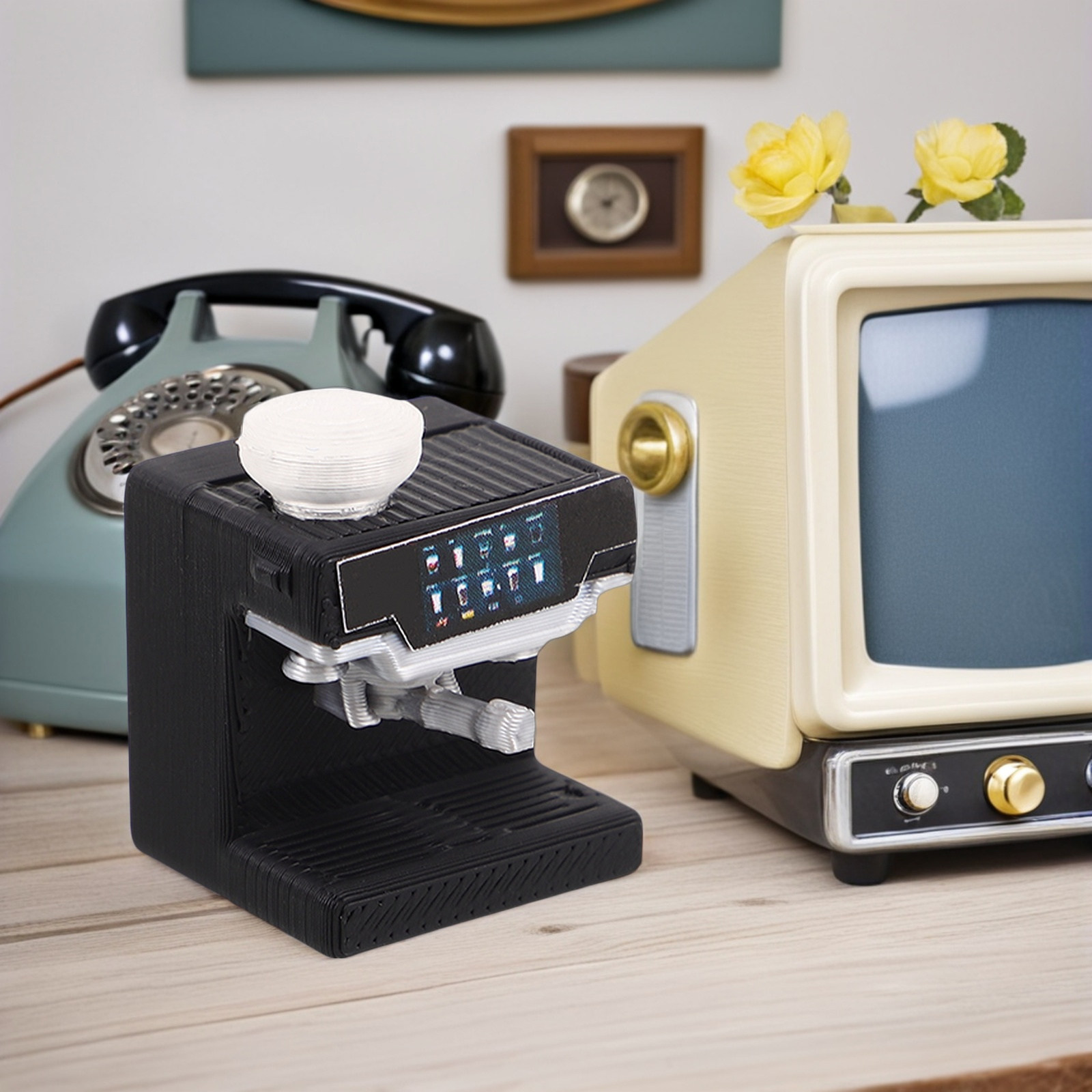 Mini Kitchen Baking - Miniature Coffee Machine for Dollhouse Kitchen
