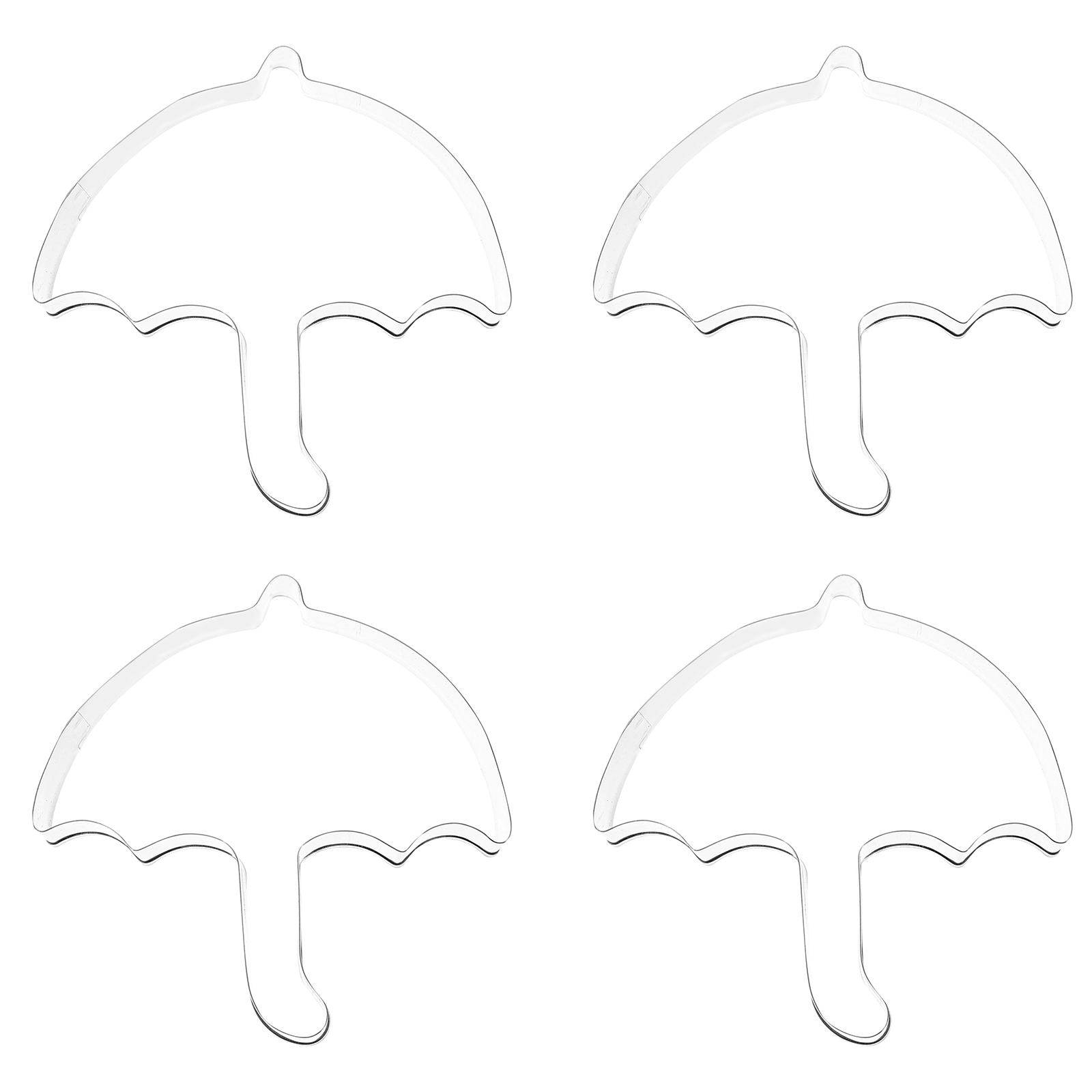 Baking Kitchen Design - 4Pcs Umbrella Design Stainless Steel Baking