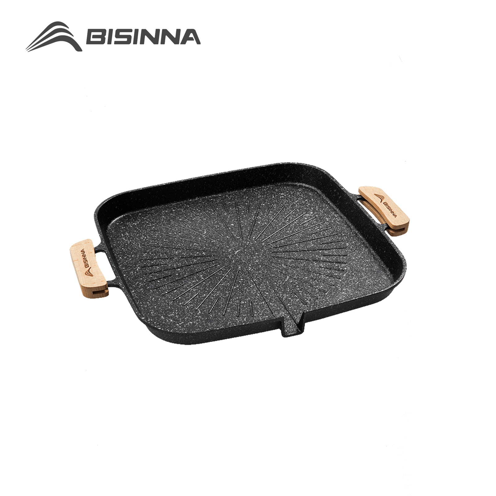 Kitchen Baking Sheets - BISINNA Square BBQ Grill Pan Non