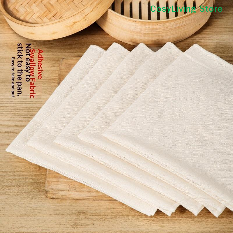 Kitchen Baking Drawer - 3Pcs Pure Round Cotton Steamer Cloth