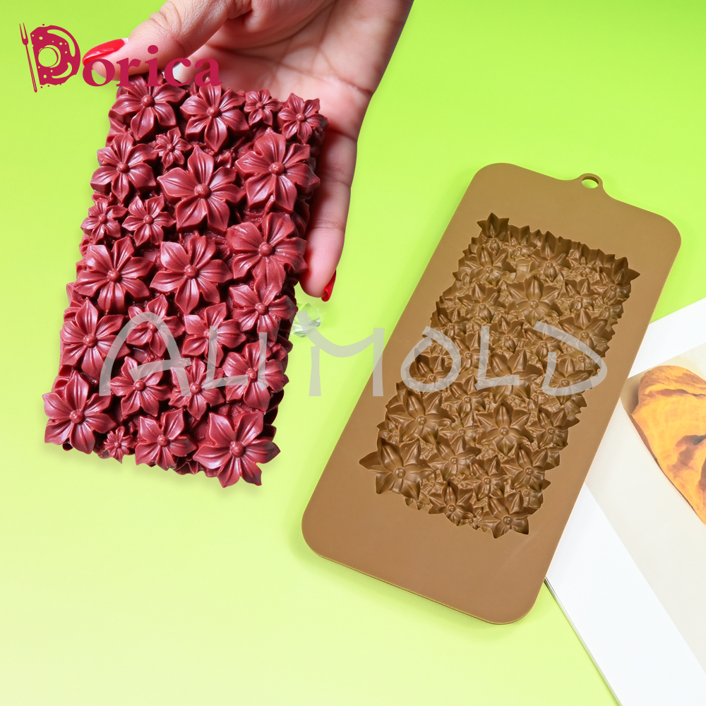 Kitchen Baking Supplies - Flower Silicone Chocolate Mold Homemade Bonbons