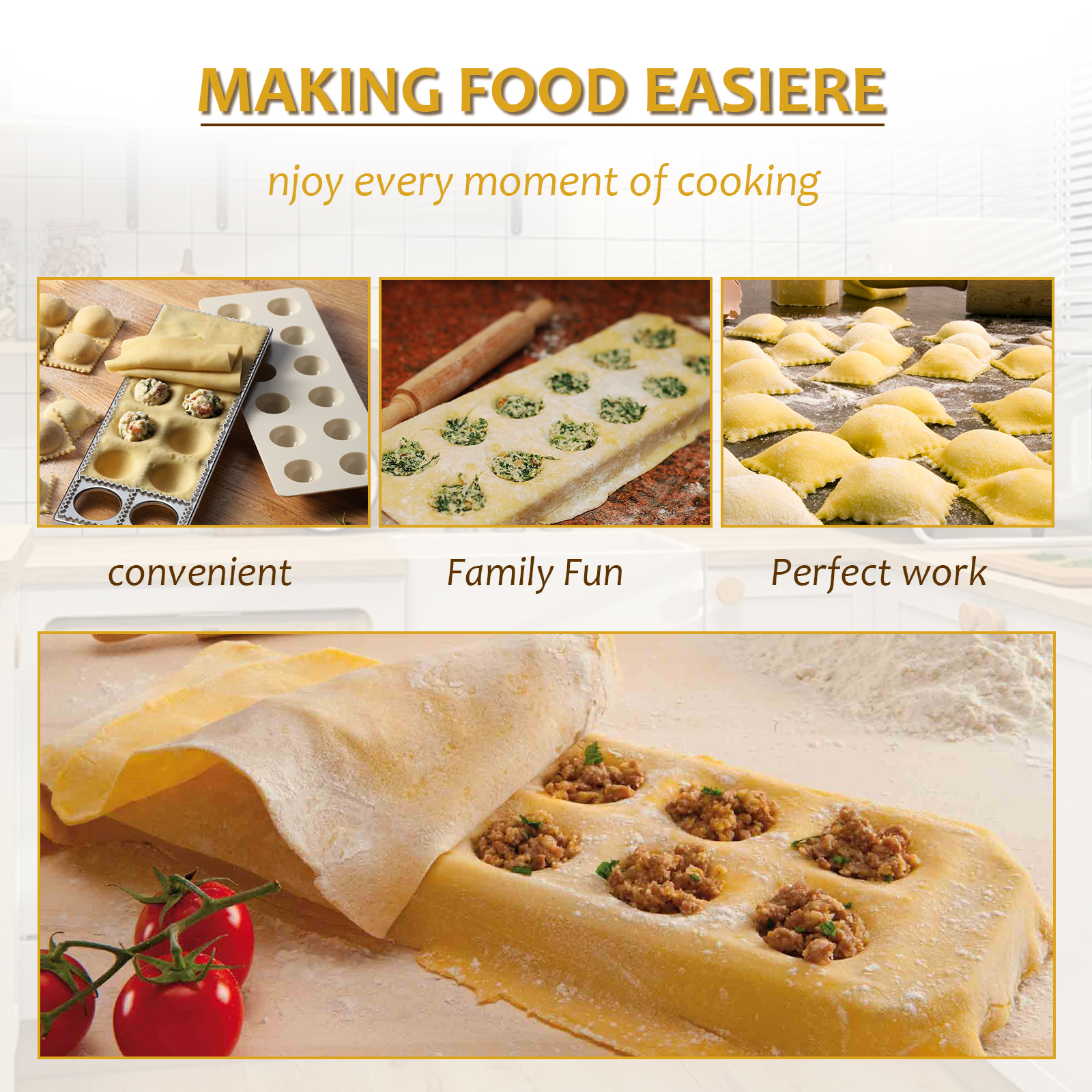 Ravioli Maker Press 10/12 Hole - Kitchen Baking Aid incelemesi ve fiyatı