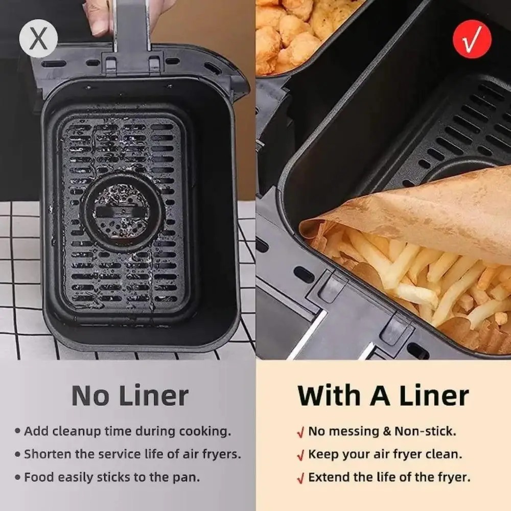 50/100pcs Disposable Air Fryer - Kitchen Baking Sheets incelemesi ve fiyatı
