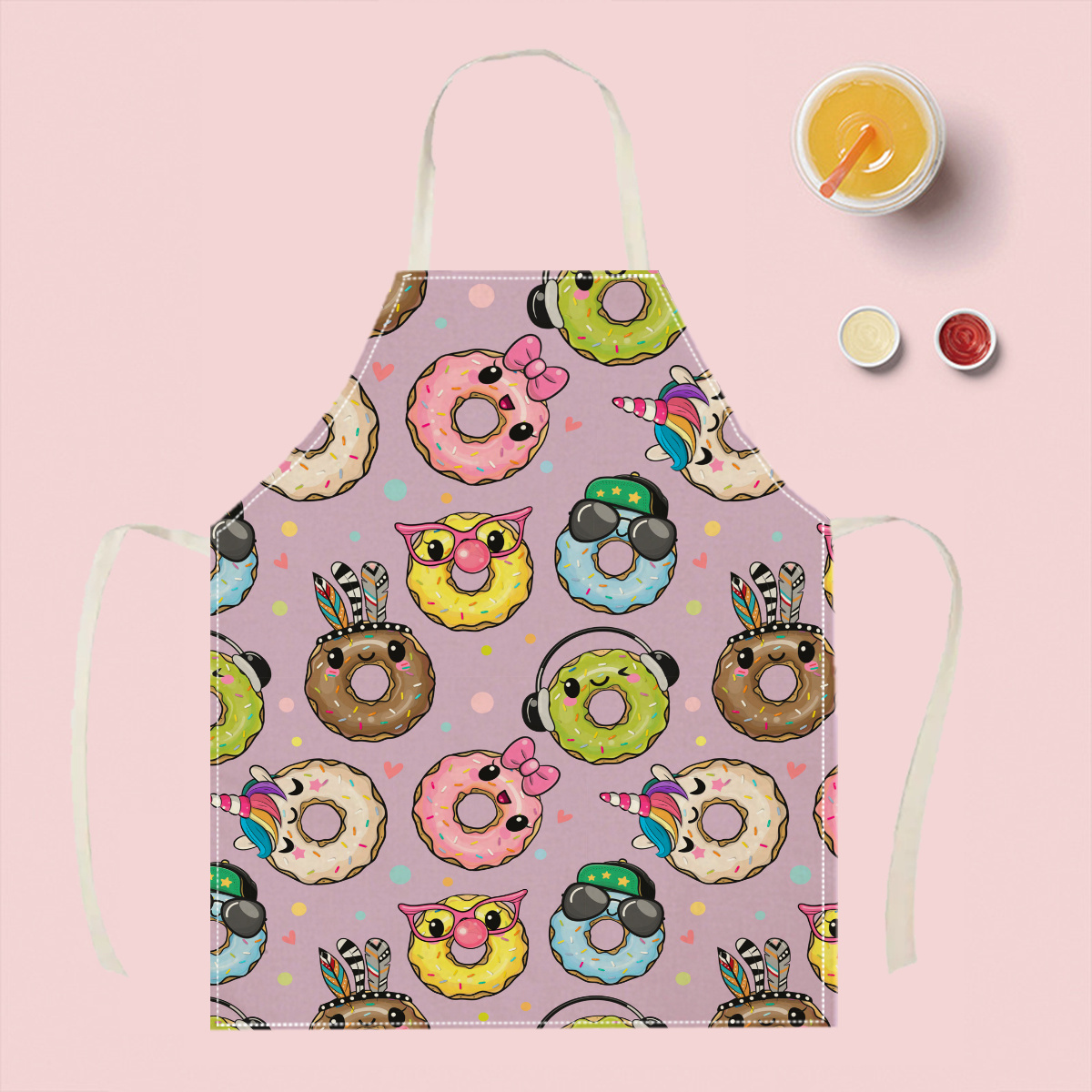 1pc Cute Cartoon Donut Apron F - Kitchen Baking Area Ideas incelemesi ve fiyatı
