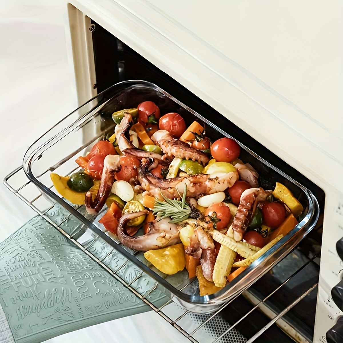 Glass Bakeware Platter, Oven-S - Kitchen Essentials Baking Tray incelemesi ve fiyatı