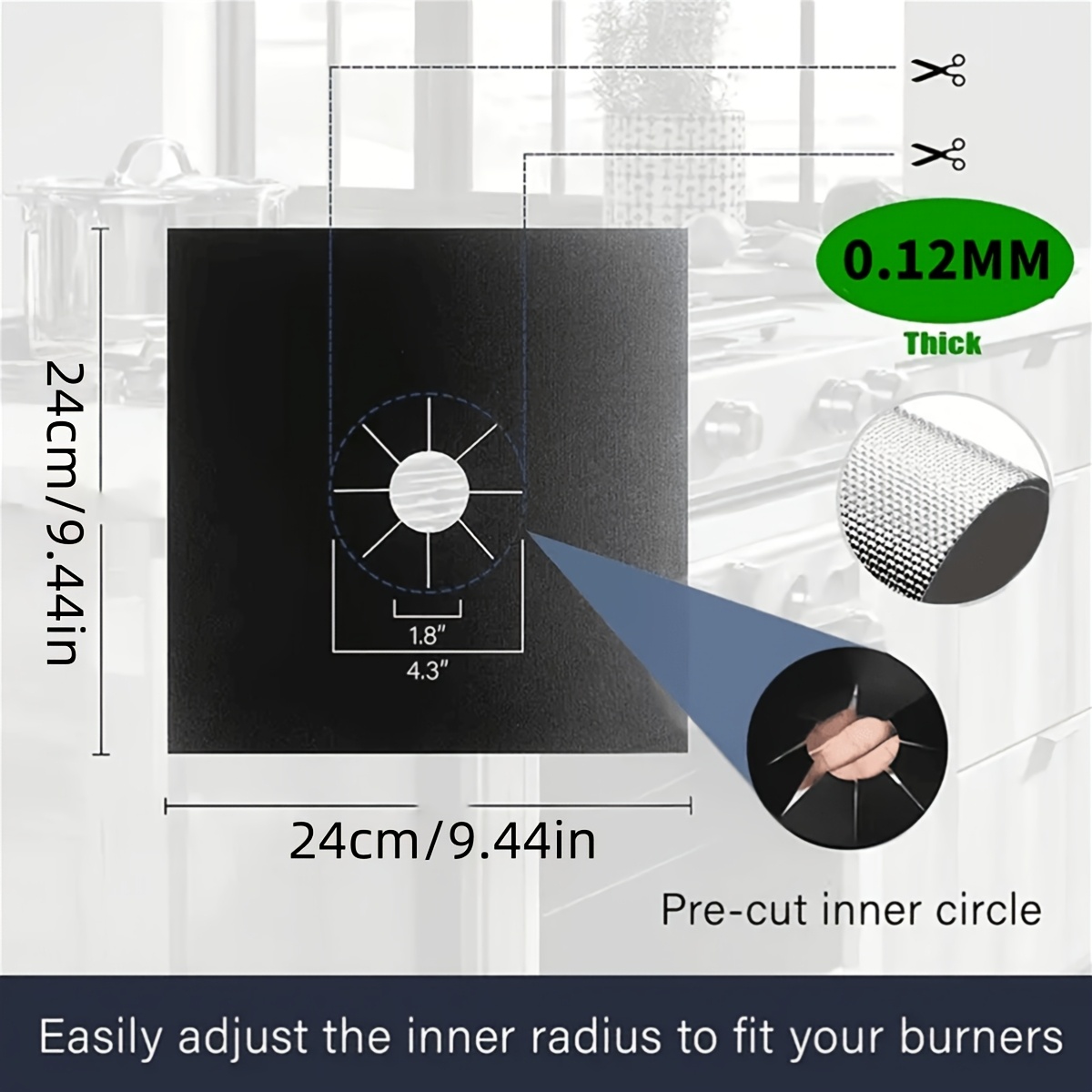 2PCS Teflon Gas Stove Cover, 0 - Kitchen Baking Supplies incelemesi ve fiyatı