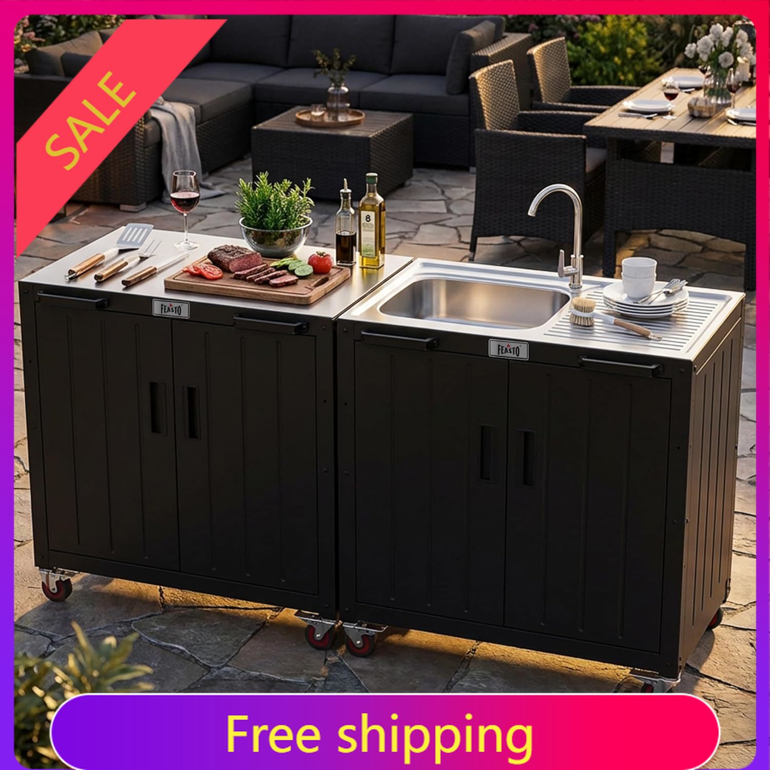Outdoor Kitchen Island with St - Kitchen Queen incelemesi ve fiyatı