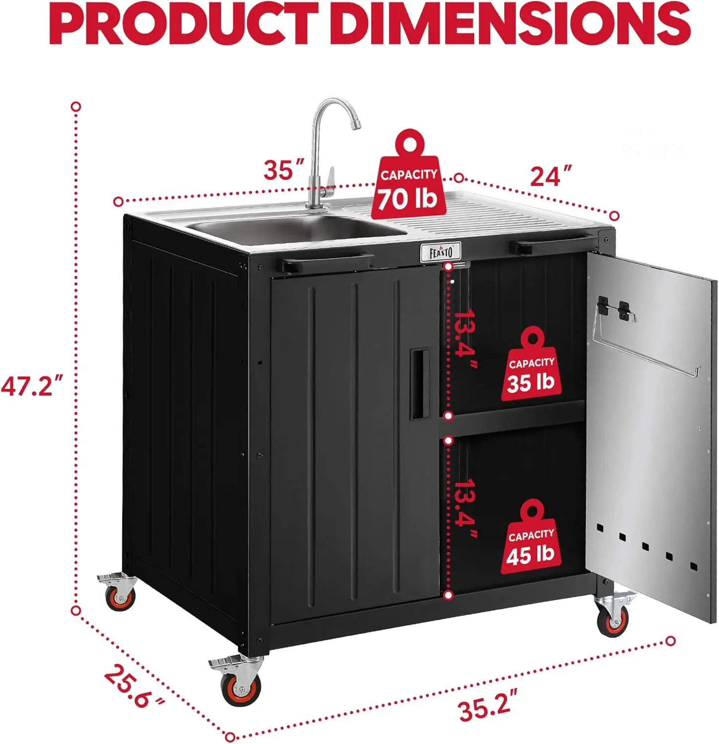 Outdoor Kitchen Island with St - Kitchen Queen incelemesi ve fiyatı