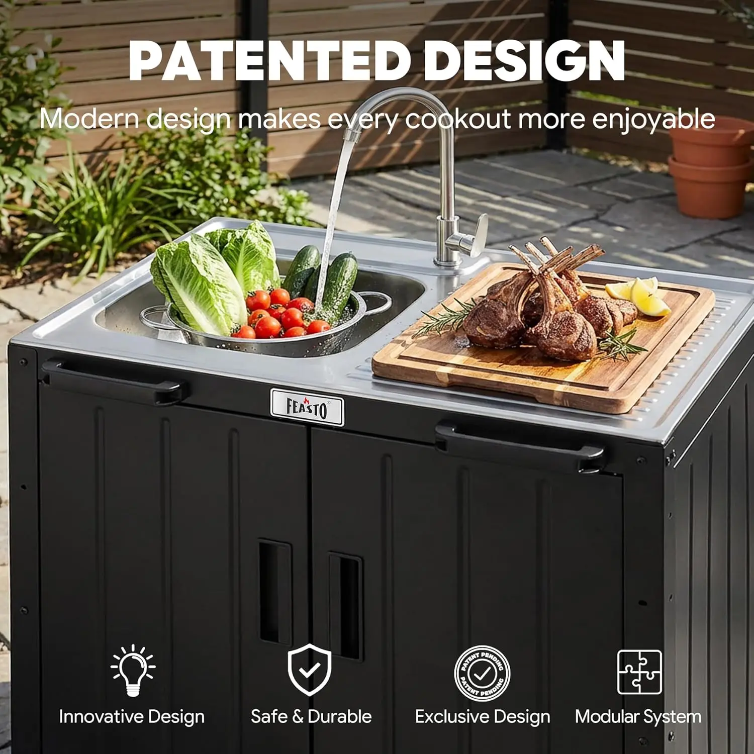 Outdoor Kitchen Island with St - Kitchen Queen incelemesi ve fiyatı