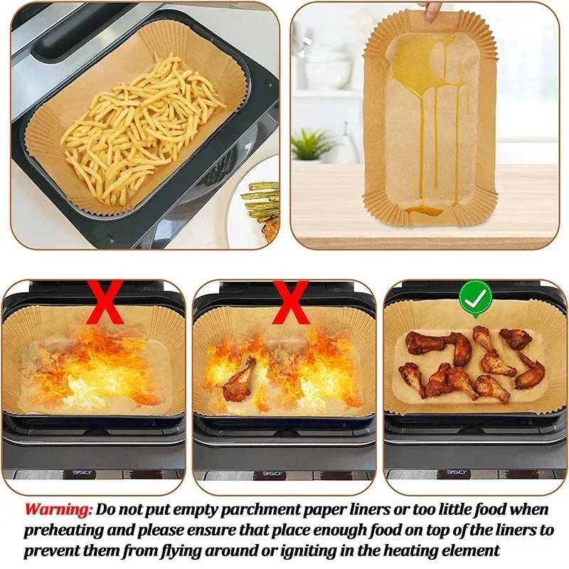 Disposable Air Fryer Paper Non - Kitchen Baking Sheets incelemesi ve fiyatı