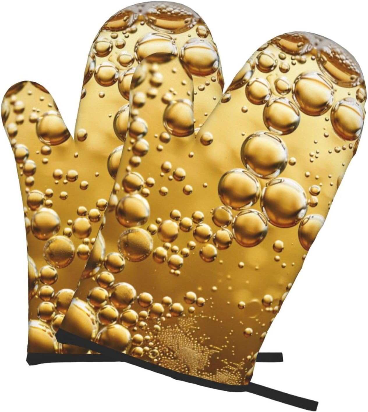 Beer Bubble Printed Oven Mitts - Kitchen Baking Area Ideas incelemesi ve fiyatı