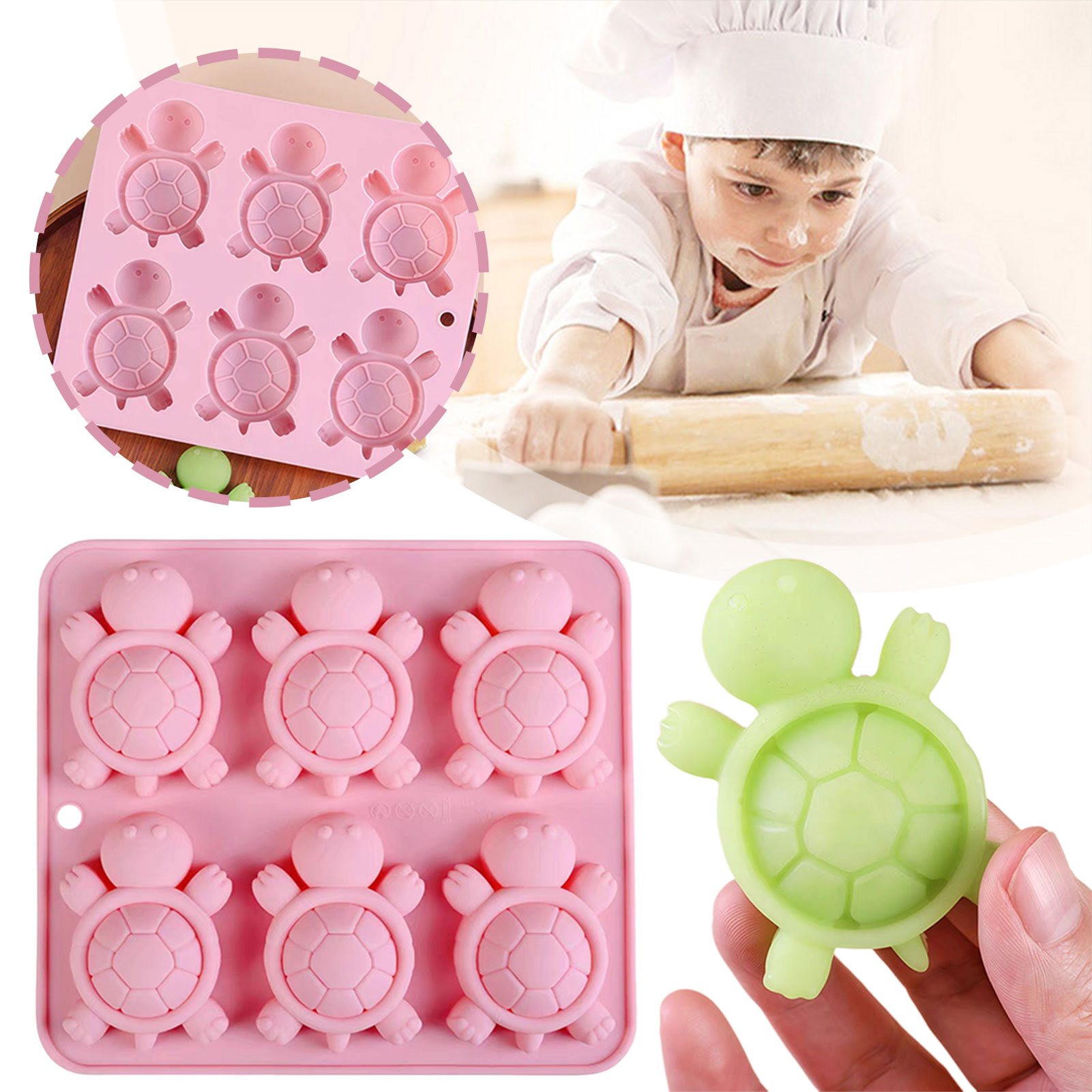 Turtles Ice Tray 3D Tortoises  - Kitchen Baking Supplies incelemesi ve fiyatı