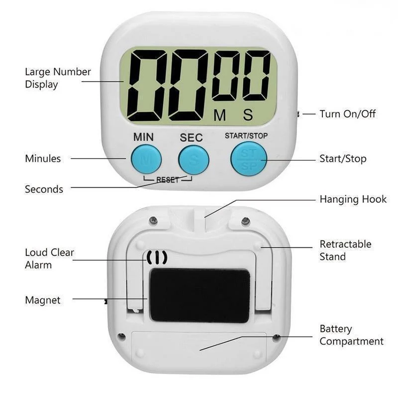 Mini Digital Kitchen Timer Big - Kitchen Baking Game incelemesi ve fiyatı