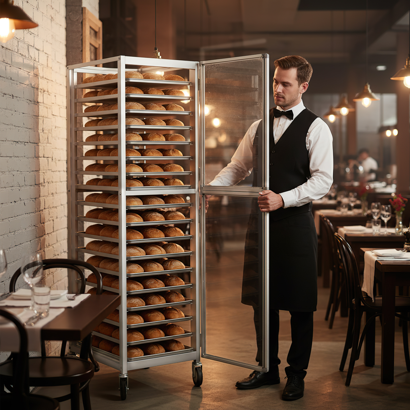 18 Tiers Bun Rack with Wheels  - Commercial Kitchen Baking Equipment incelemesi ve fiyatı
