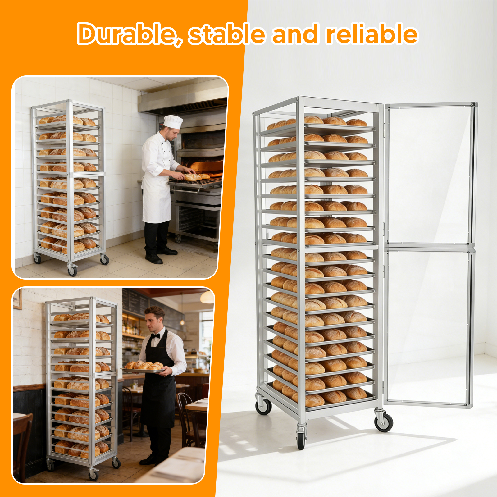 18 Tiers Bun Rack with Wheels  - Commercial Kitchen Baking Equipment incelemesi ve fiyatı
