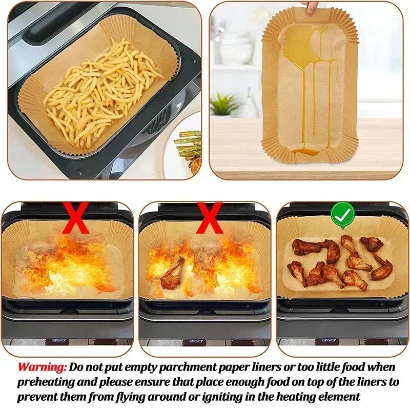 Disposable Air Fryer Paper Non - Kitchen Baking Sheets incelemesi ve fiyatı