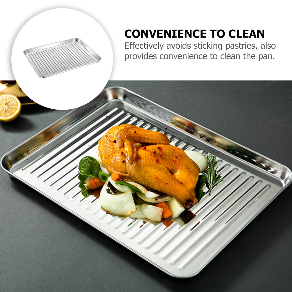 Stainless Steel Baking Pan Hea - Kitchen Essentials Baking Tray incelemesi ve fiyatı