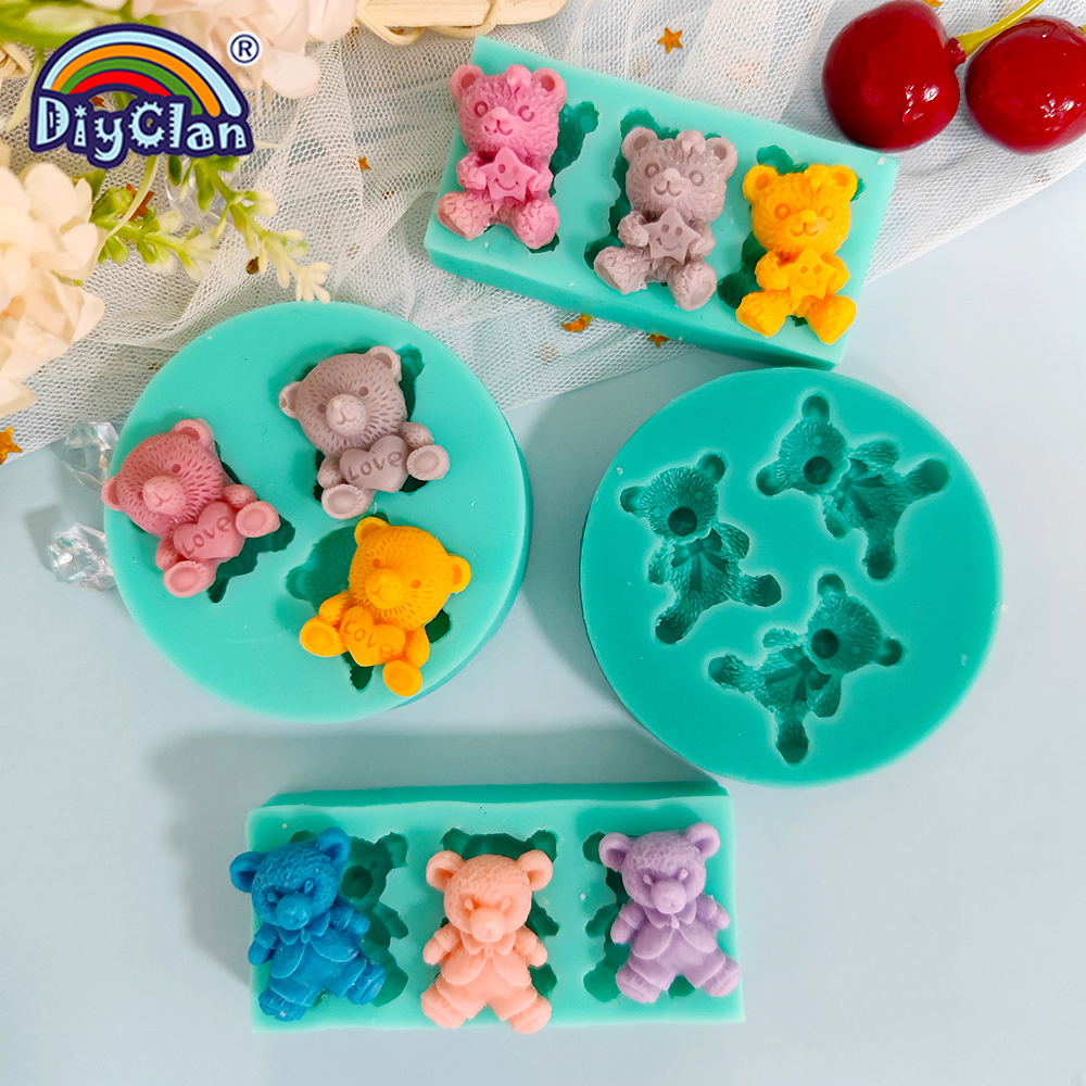 Cute Mini Bear Silicone Mold F - Mini Kitchen Baking incelemesi ve fiyatı