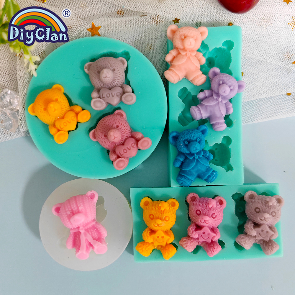 Cute Mini Bear Silicone Mold F - Mini Kitchen Baking incelemesi ve fiyatı