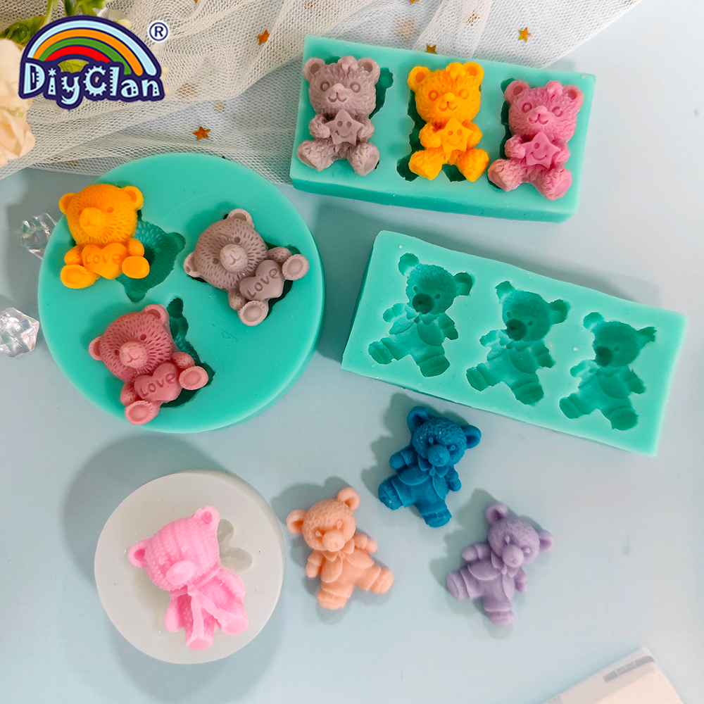 Cute Mini Bear Silicone Mold F - Mini Kitchen Baking incelemesi ve fiyatı