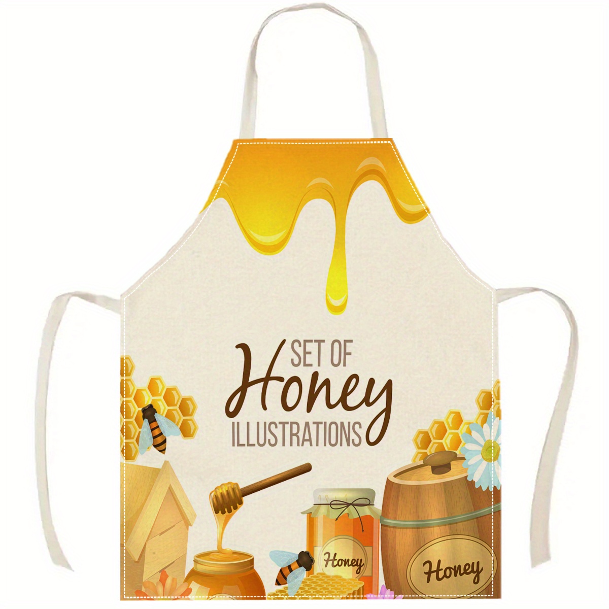 1pc Honey Bee Apron Sweet Kitc - Kitchen Baking Area Ideas incelemesi ve fiyatı