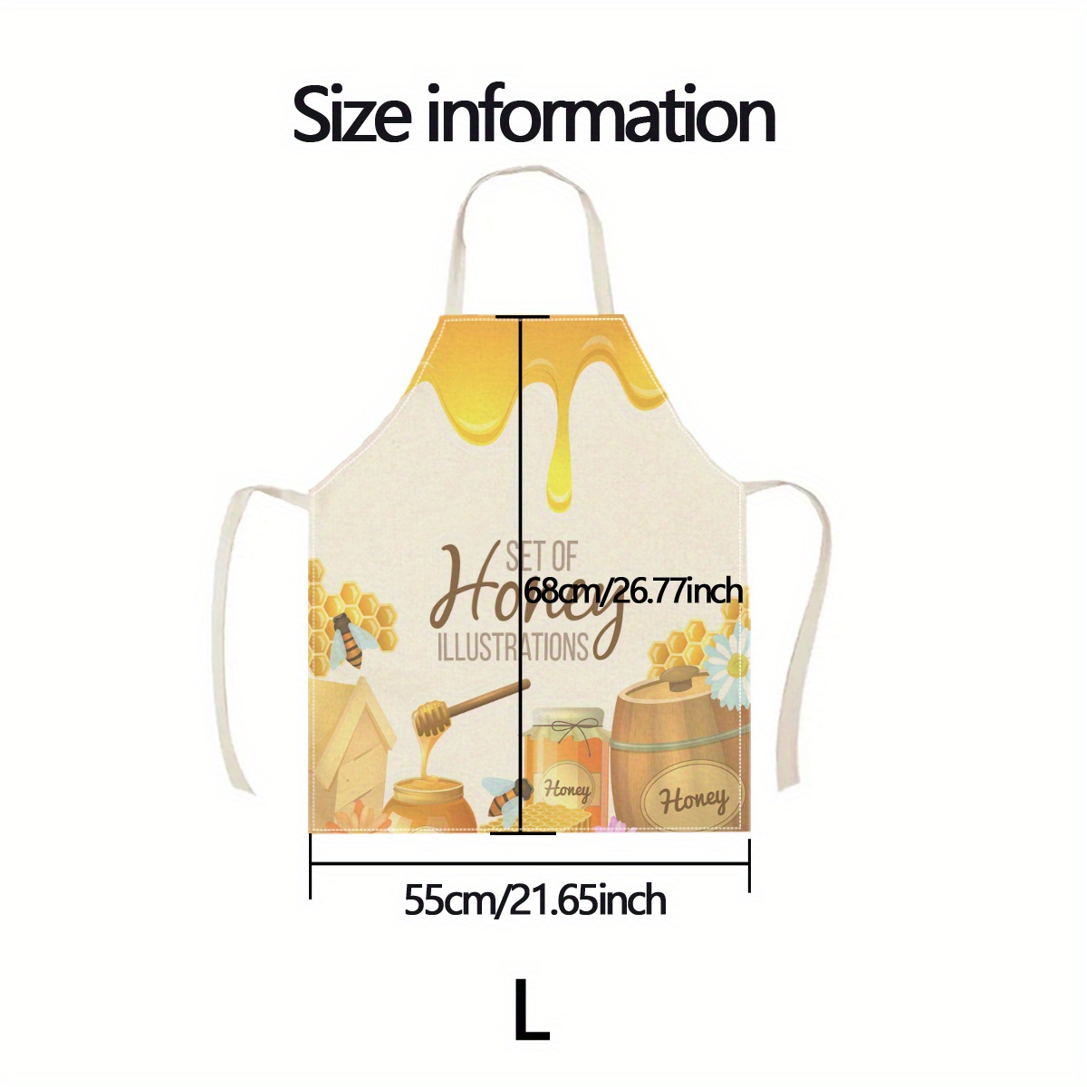 1pc Honey Bee Apron Sweet Kitc - Kitchen Baking Area Ideas incelemesi ve fiyatı