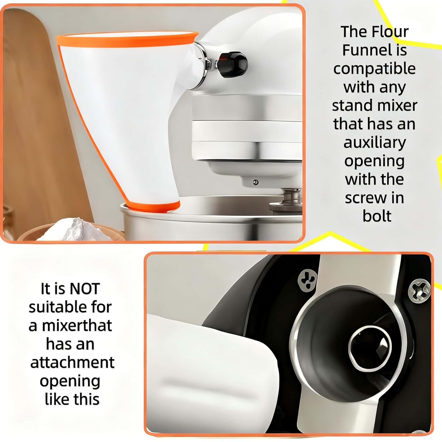 Flour Funne Mixer for Kitchen  - Kitchen Baking Aid incelemesi ve fiyatı