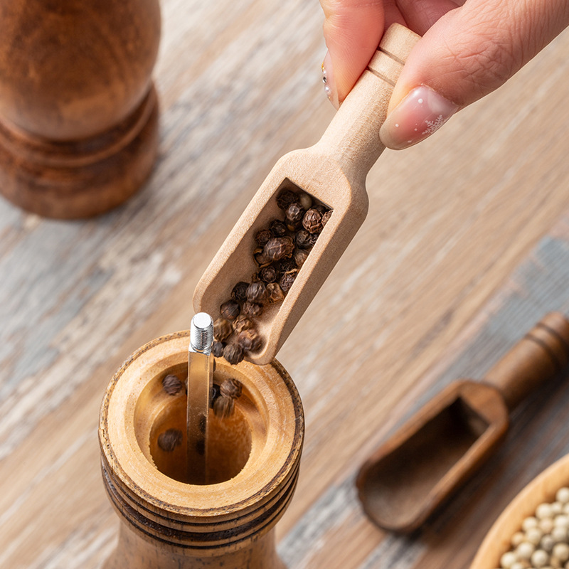 2/5PCS Wooden Coffee Scoop Set - Mini Kitchen Baking incelemesi ve fiyatı