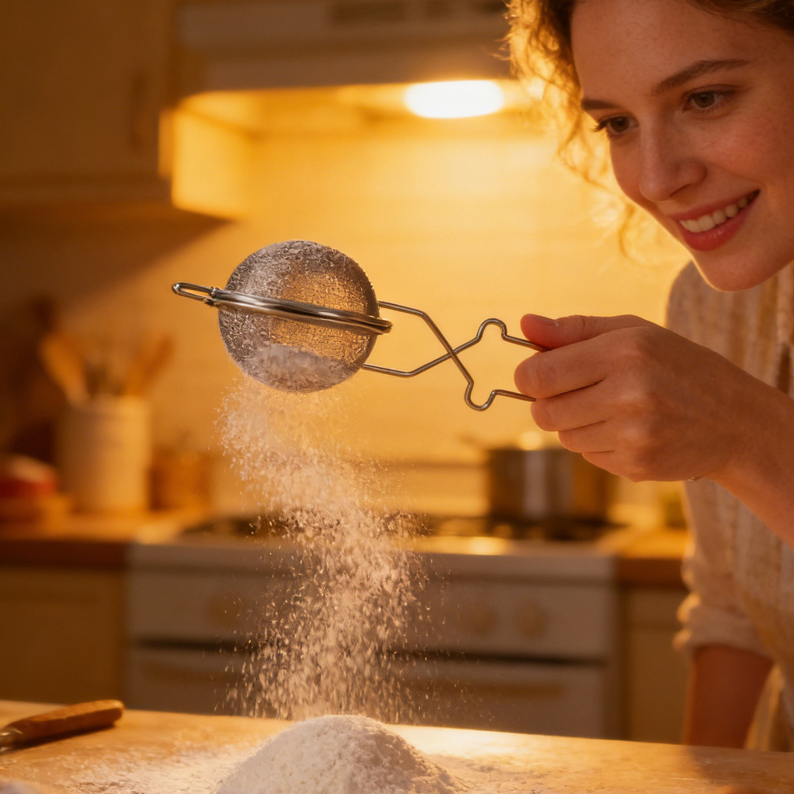 1Pcs Stainless Steel Flour Sie - Baking Powder Kitchen incelemesi ve fiyatı