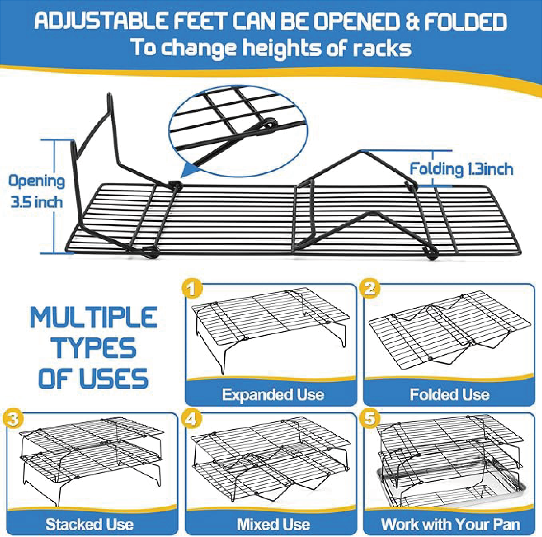 3-Tier Cooling Racks, Stackabl - Kitchen Baking Supplies incelemesi ve fiyatı