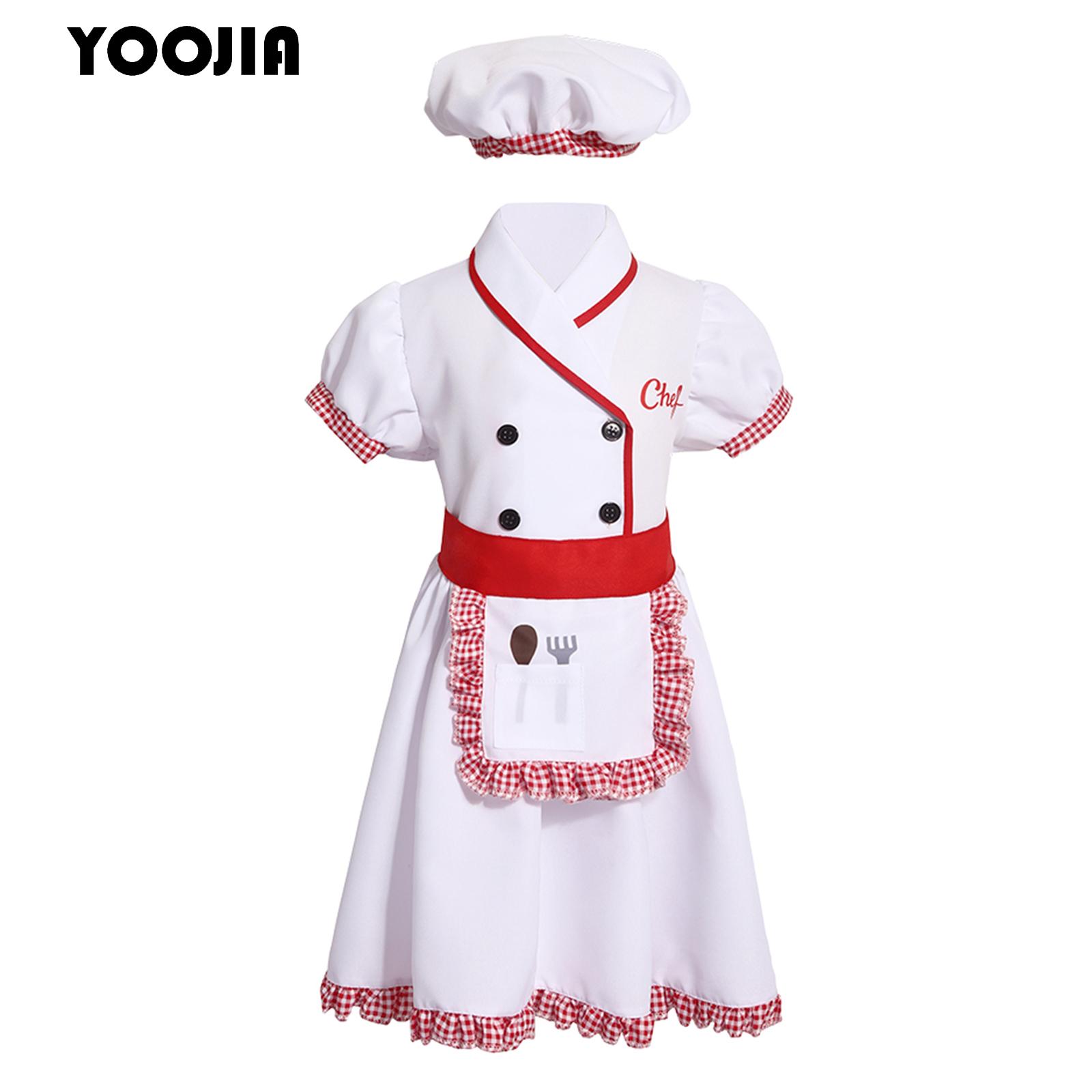Boys Girl Chef Uniforms Apron  - Cooking Chef Xl incelemesi ve fiyatı
