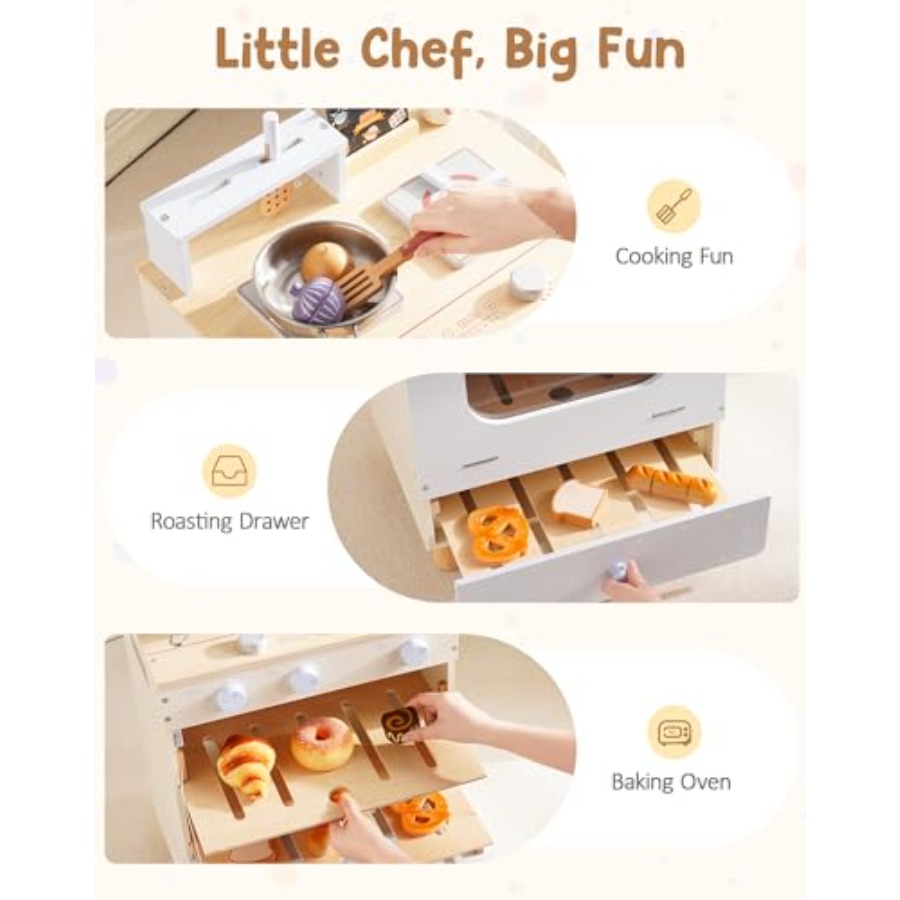 ' pretend play kitchen set: wo - Kitchen Baking Drawer incelemesi ve fiyatı