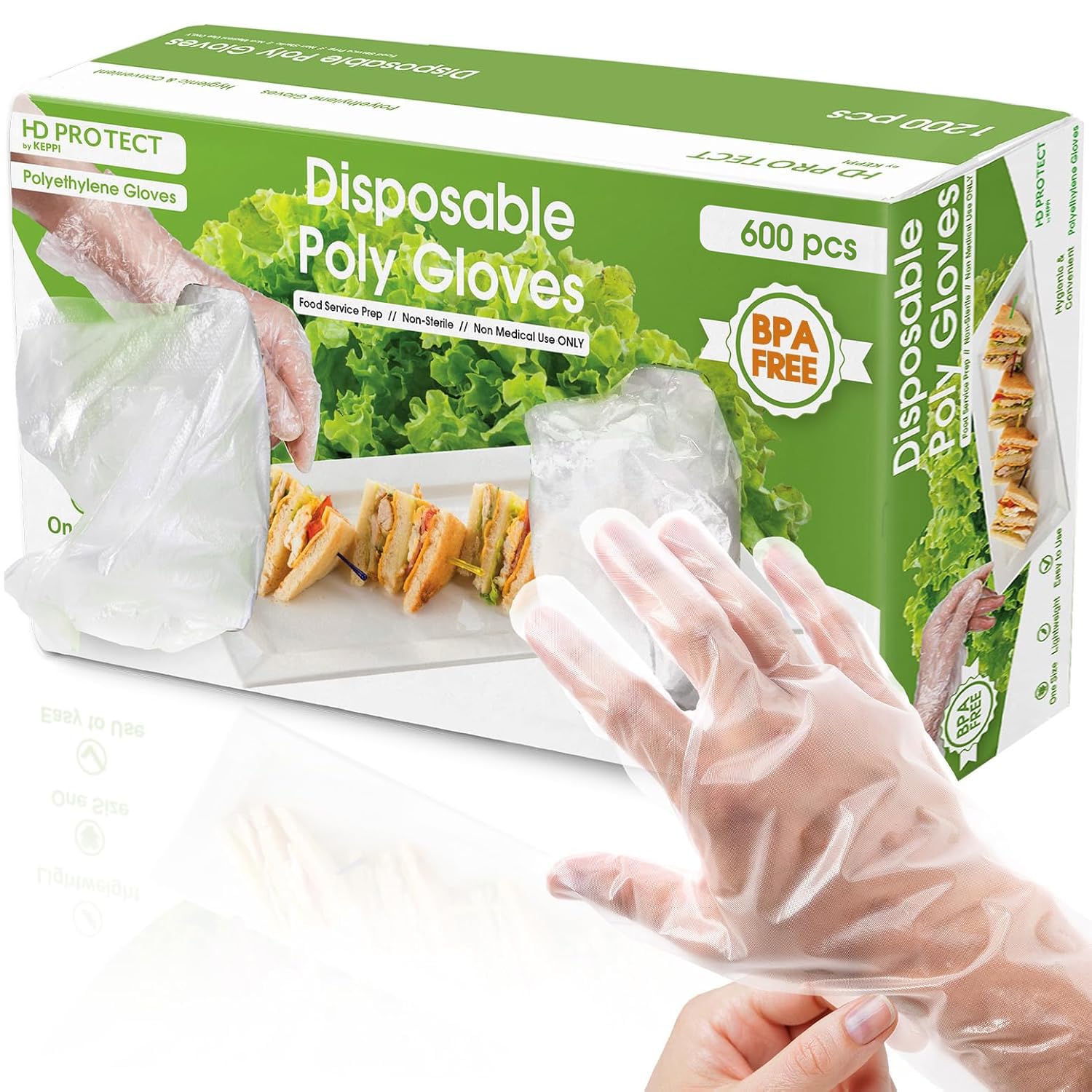 600 Pack Disposable Food Prep  - Baking Powder Kitchen incelemesi ve fiyatı