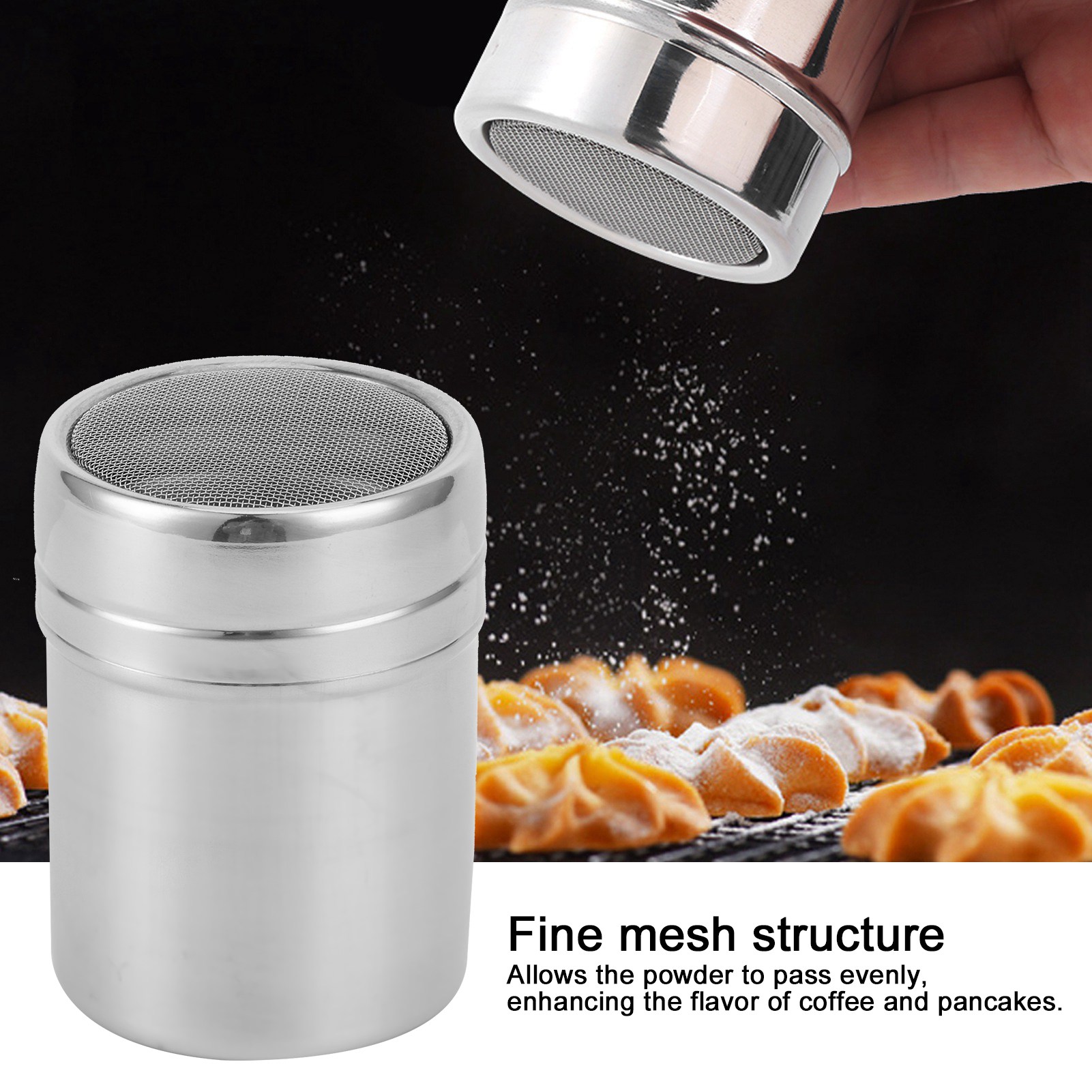 Fine Mesh Powder Shaker Stainl - Baking Powder Kitchen incelemesi ve fiyatı