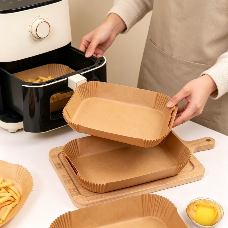 Rectangle Air Fryer Liners Foo - Kitchen Baking Sheets incelemesi ve fiyatı