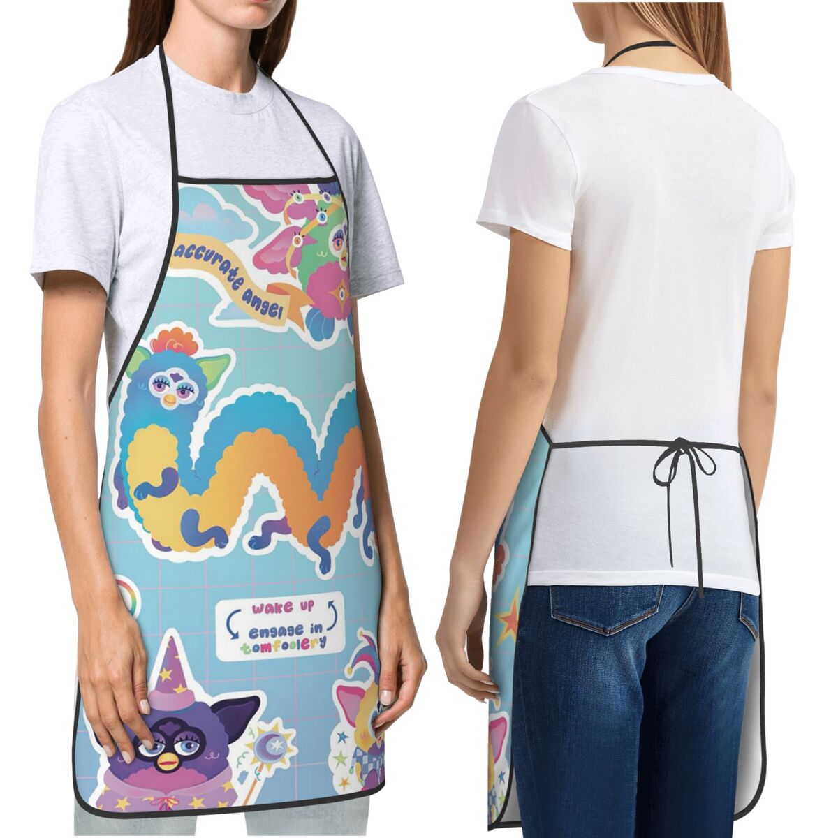 Nightmare Furby Cartoon Aprons - Kitchen Nightmares Baking incelemesi ve fiyatı