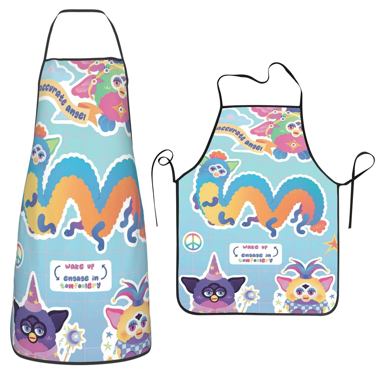Nightmare Furby Cartoon Aprons - Kitchen Nightmares Baking incelemesi ve fiyatı