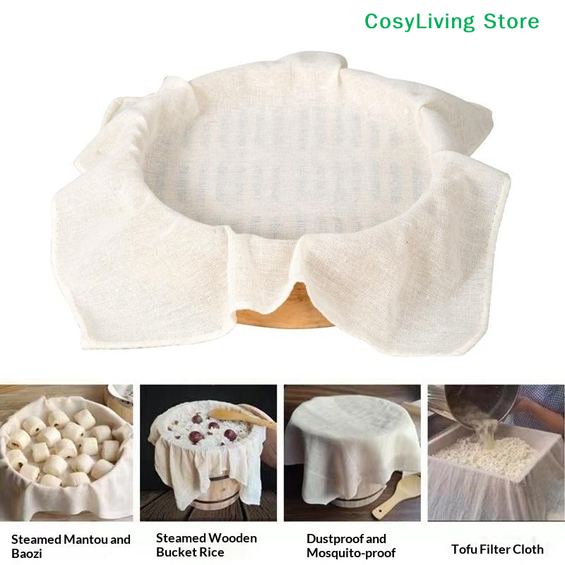 3Pcs Pure Round Cotton Steamer - Kitchen Baking Drawer incelemesi ve fiyatı