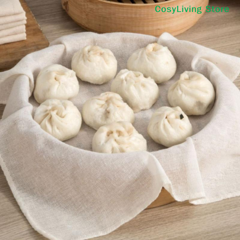 3Pcs Pure Round Cotton Steamer - Kitchen Baking Drawer incelemesi ve fiyatı
