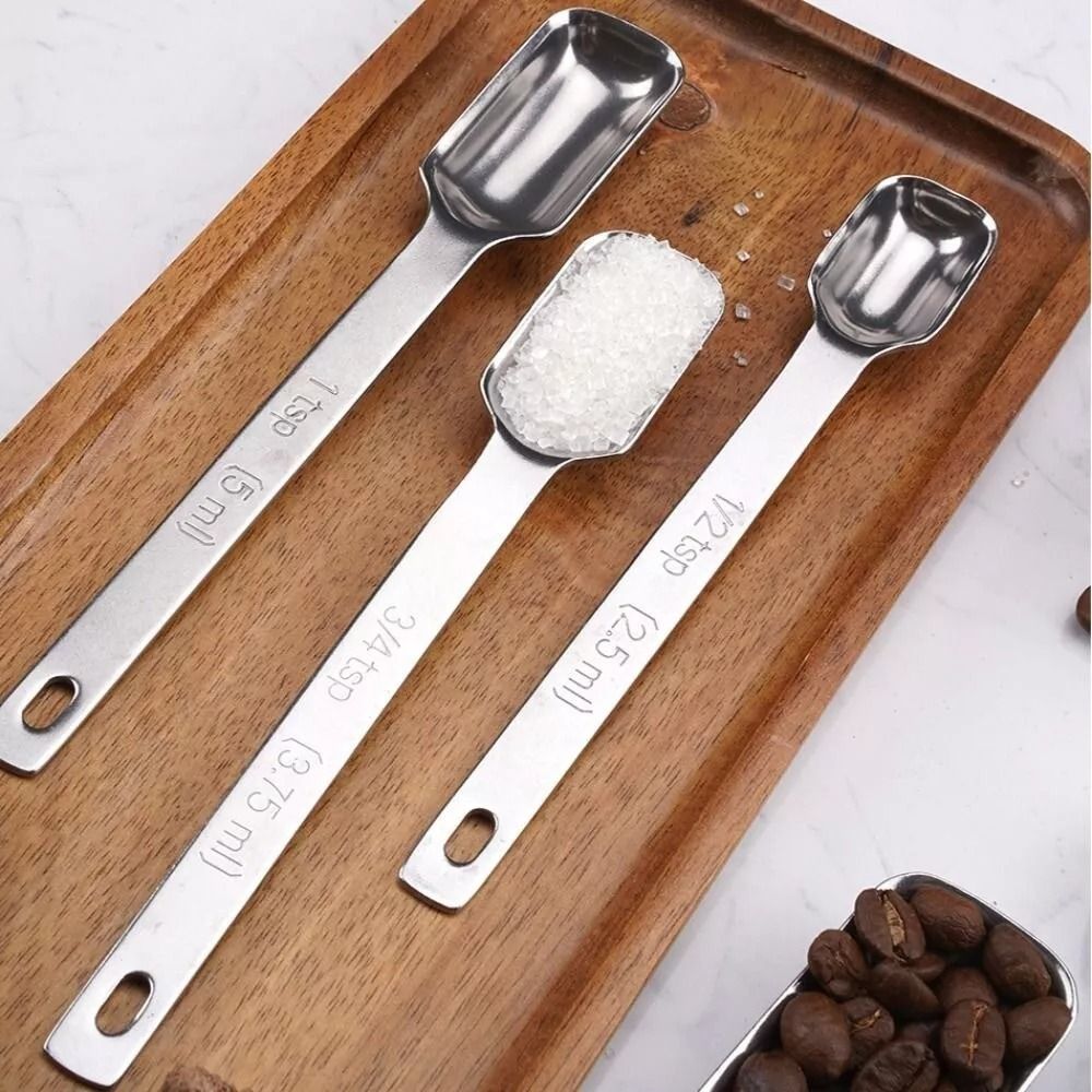 6Pcs Stainless Steel Measuring - Baking Powder Kitchen incelemesi ve fiyatı