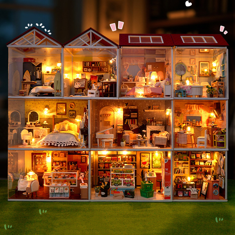 DIY Wooden Dollhouse Mini Bedr - Kitchen Queen incelemesi ve fiyatı