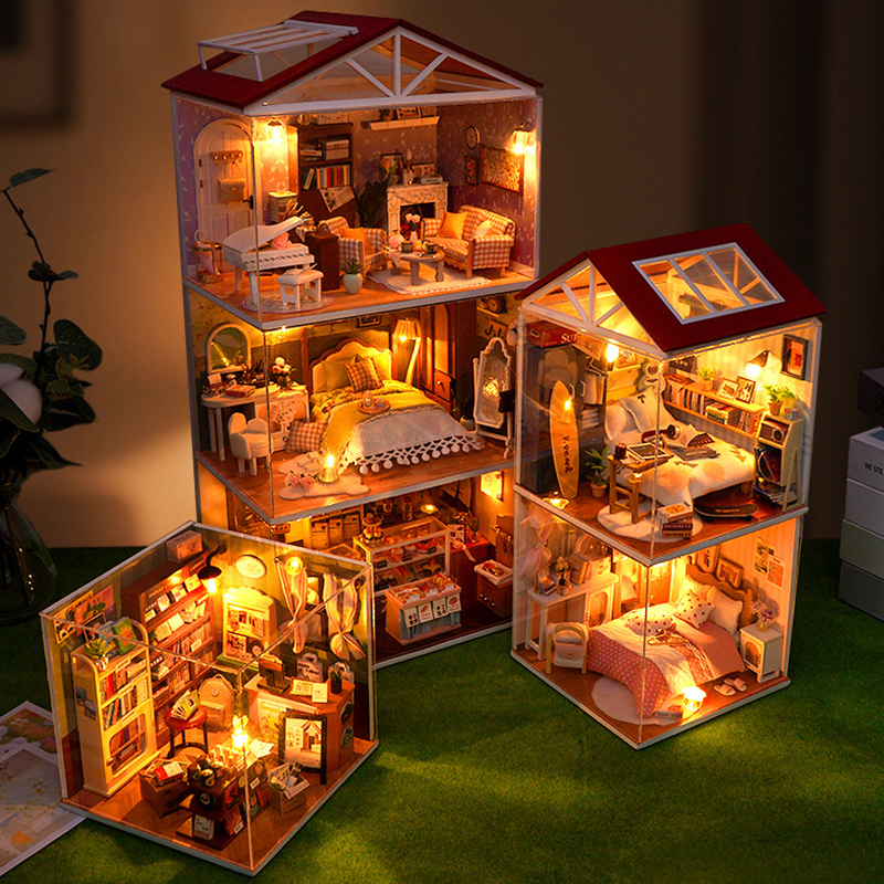 DIY Wooden Dollhouse Mini Bedr - Kitchen Queen incelemesi ve fiyatı