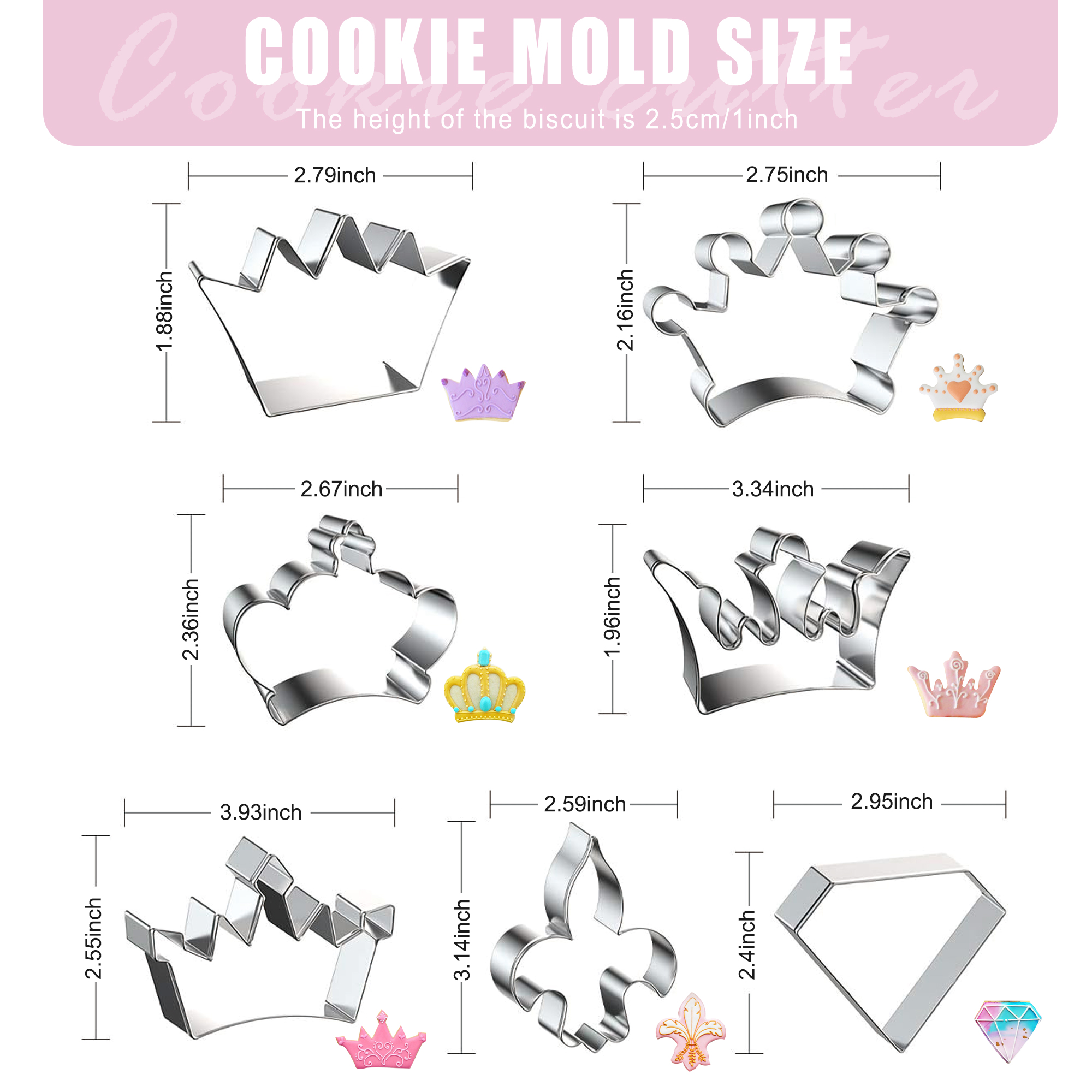 Crown Cookie Cutter Baking Coo - Kitchen Baking Supplies incelemesi ve fiyatı