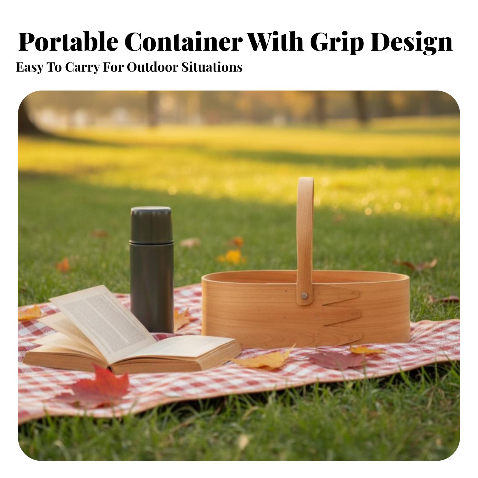 Handled Wood Chip Container Ja - Baking Kitchen Design incelemesi ve fiyatı