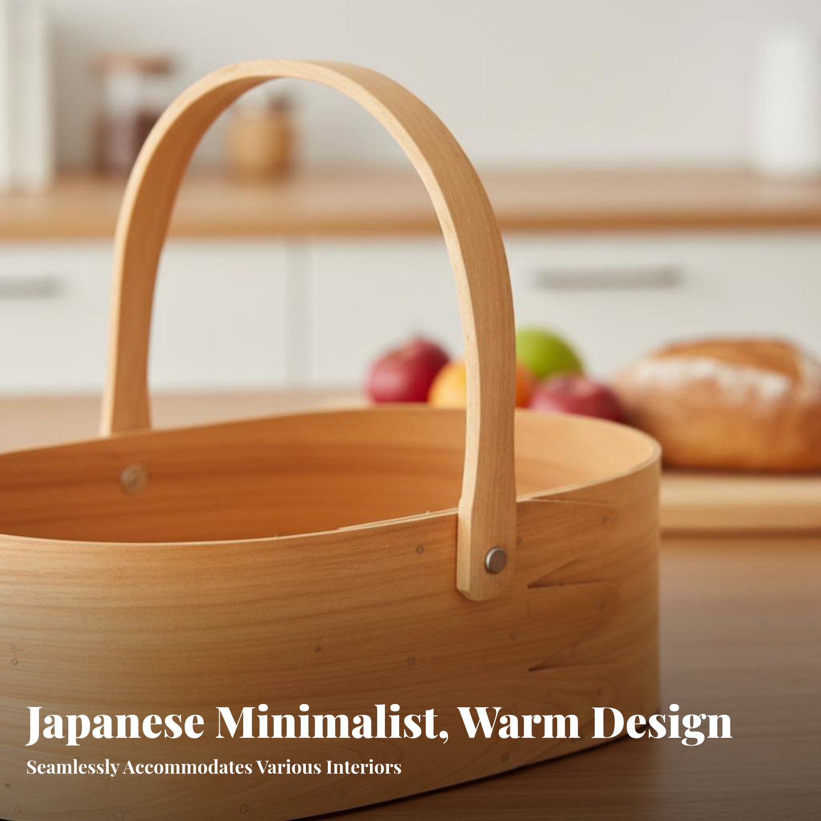 Handled Wood Chip Container Ja - Baking Kitchen Design incelemesi ve fiyatı